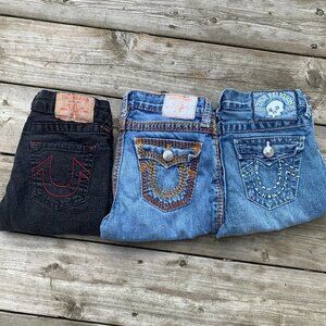 LOT OF 3 Vintage True Religion Jeans